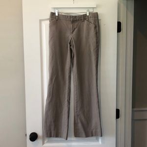 Tan/gray Gap “Perfect Trouser” size 2